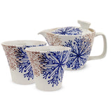 波佐見燒日本製造 Isaoyama 窯茶壺套裝（茶壺套裝）240ml 130ml 帶濾茶器