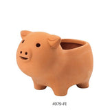 動物兵馬俑盆栽（帶孔）貓河馬豬兔【2022新款】