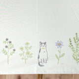 遮光·隔熱 晴雨兩用黑色塗層◎50cm防風植物貓折疊傘 防UV