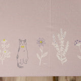 遮光·隔熱 晴雨兩用黑色塗層◎50cm防風植物貓折疊傘 防UV